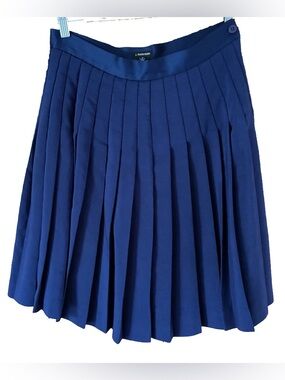 J. Peterman Royal Blue Pleated Skirt Y2K Size 6